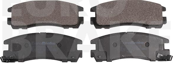 Eurobrake 5502223016 - Brake Pad Set, disc brake www.autospares.lv