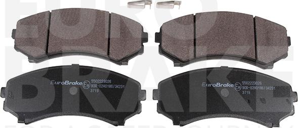 Eurobrake 5502223026 - Bremžu uzliku kompl., Disku bremzes www.autospares.lv