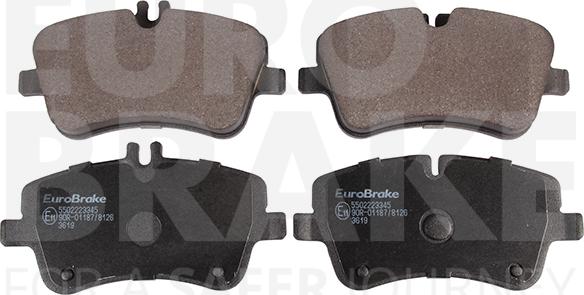 Eurobrake 5502223345 - Bremžu uzliku kompl., Disku bremzes autospares.lv