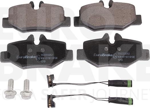 Eurobrake 5502223352 - Bremžu uzliku kompl., Disku bremzes www.autospares.lv