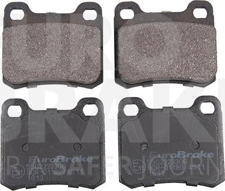 Eurobrake 5502223306 - Brake Pad Set, disc brake www.autospares.lv