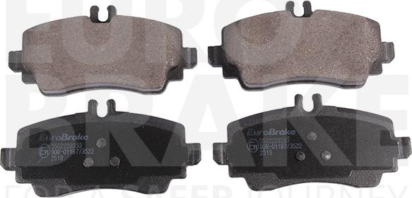 Eurobrake 5502223333 - Bremžu uzliku kompl., Disku bremzes autospares.lv