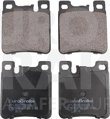 Eurobrake 5502223323 - Bremžu uzliku kompl., Disku bremzes www.autospares.lv