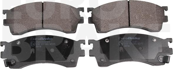 Eurobrake 5502223241 - Brake Pad Set, disc brake www.autospares.lv