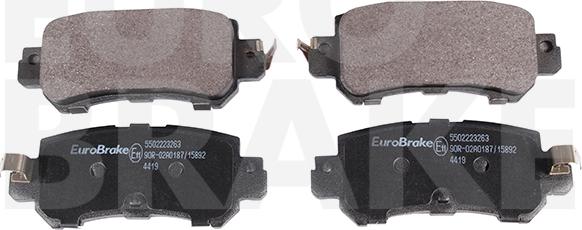 Eurobrake 5502223263 - Brake Pad Set, disc brake www.autospares.lv