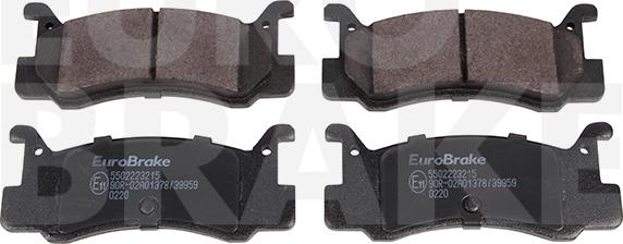 Eurobrake 5502223215 - Bremžu uzliku kompl., Disku bremzes autospares.lv