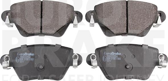 Eurobrake 5502222554 - Brake Pad Set, disc brake www.autospares.lv