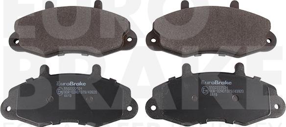 Eurobrake 5502222521 - Bremžu uzliku kompl., Disku bremzes www.autospares.lv