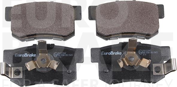 Eurobrake 5502222647 - Тормозные колодки, дисковые, комплект www.autospares.lv