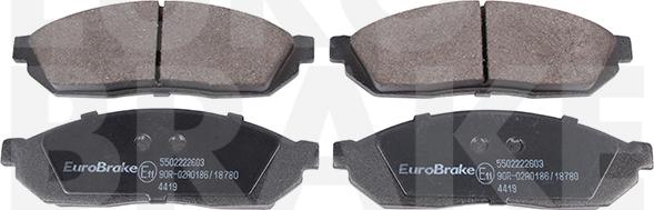 Eurobrake 5502222603 - Bremžu uzliku kompl., Disku bremzes www.autospares.lv