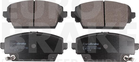 Eurobrake 5502222630 - Bremžu uzliku kompl., Disku bremzes autospares.lv