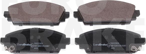 Eurobrake 5502222629 - Bremžu uzliku kompl., Disku bremzes www.autospares.lv