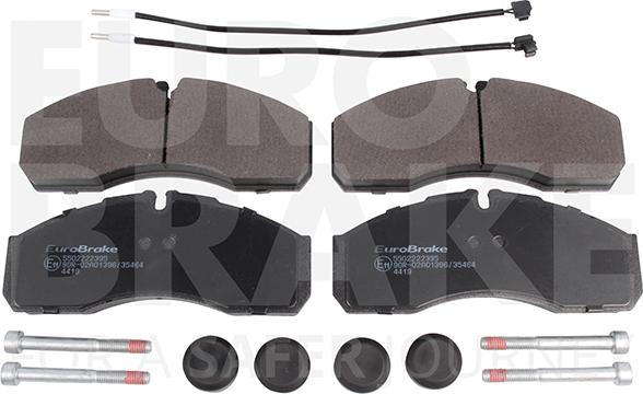 Eurobrake 5502222395 - Bremžu uzliku kompl., Disku bremzes autospares.lv