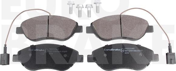 Eurobrake 5502222369 - Bremžu uzliku kompl., Disku bremzes www.autospares.lv