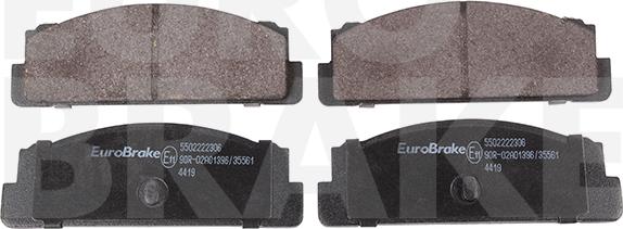 Eurobrake 5502222306 - Bremžu uzliku kompl., Disku bremzes autospares.lv