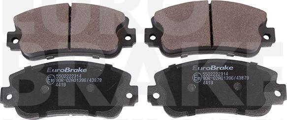 Eurobrake 5502222314 - Bremžu uzliku kompl., Disku bremzes autospares.lv