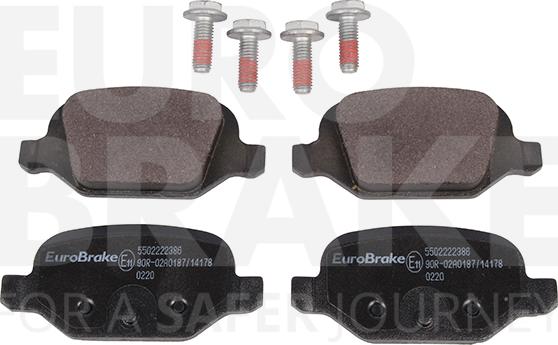 Eurobrake 5502222386 - Bremžu uzliku kompl., Disku bremzes www.autospares.lv