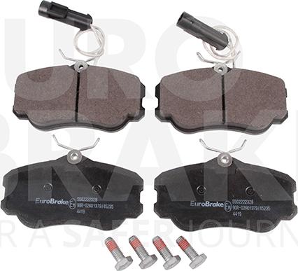 Eurobrake 5502222328 - Bremžu uzliku kompl., Disku bremzes autospares.lv