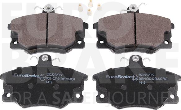 Eurobrake 5502222322 - Bremžu uzliku kompl., Disku bremzes autospares.lv