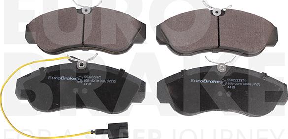 Eurobrake 5502222371 - Bremžu uzliku kompl., Disku bremzes www.autospares.lv