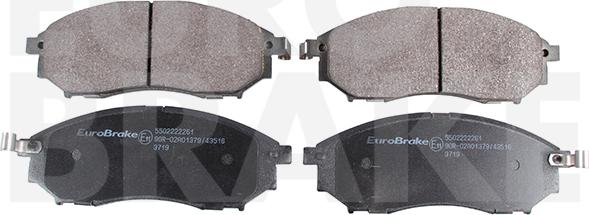 Eurobrake 5502222261 - Bremžu uzliku kompl., Disku bremzes www.autospares.lv