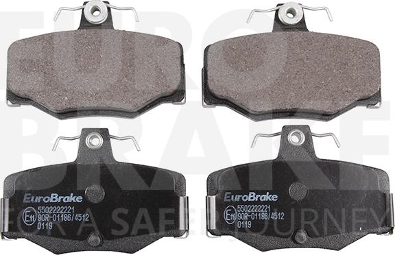 Eurobrake 5502222221 - Bremžu uzliku kompl., Disku bremzes autospares.lv