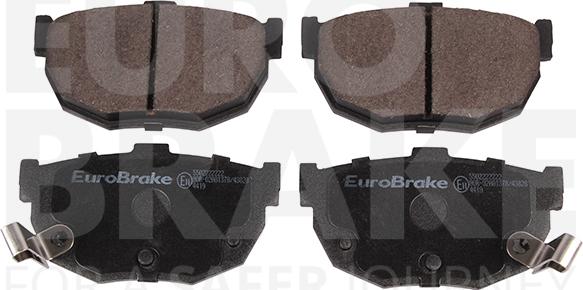 Eurobrake 5502222222 - Тормозные колодки, дисковые, комплект www.autospares.lv