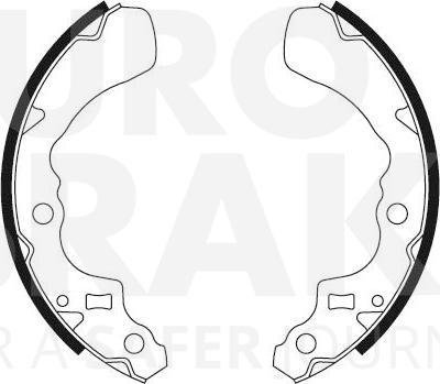 Eurobrake 58492751504 - Bremžu loku komplekts www.autospares.lv