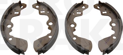 Eurobrake 58492752550 - Bremžu loku komplekts www.autospares.lv