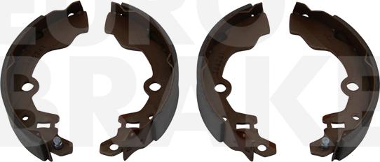 Eurobrake 58492752567 - Комплект тормозных колодок, барабанные www.autospares.lv