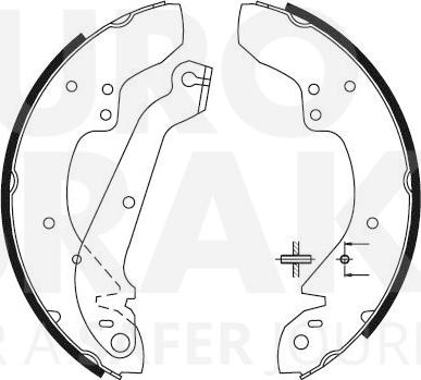 Eurobrake 58492725358 - Bremžu loku komplekts autospares.lv