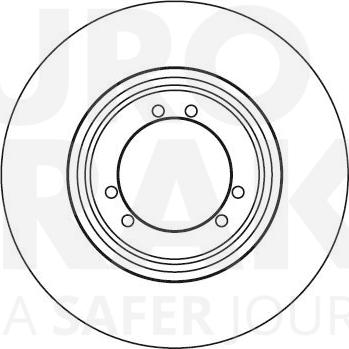 Eurobrake 5815201905 - Тормозной диск www.autospares.lv