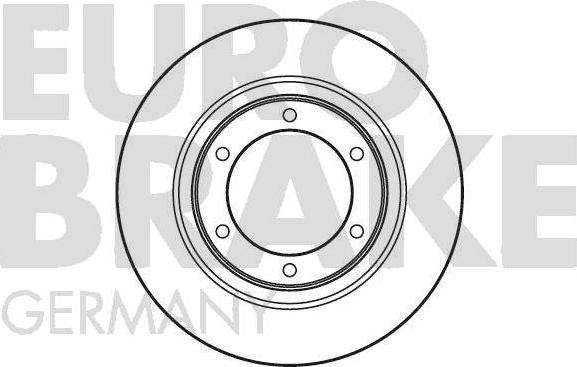 Eurobrake 5815201901 - Тормозной диск www.autospares.lv