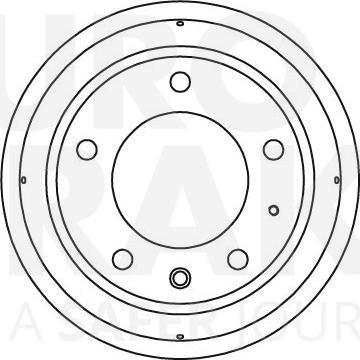 Eurobrake 5825251212 - Bremžu trumulis www.autospares.lv