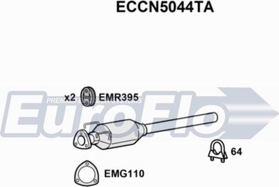 EuroFlo ECCN5044TA - Katalizators autospares.lv