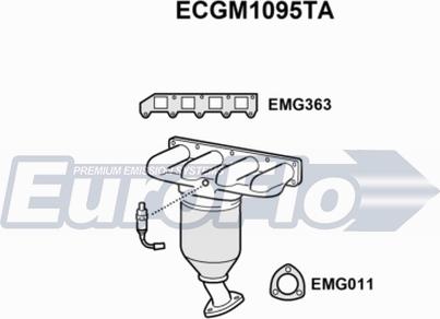 EuroFlo ECGM1095TA - Katalizators www.autospares.lv