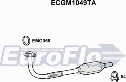 EuroFlo ECGM1049TA - Katalizators www.autospares.lv