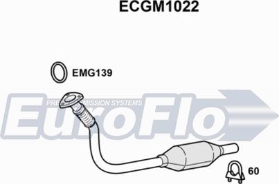 EuroFlo ECGM1022 - Katalizators autospares.lv