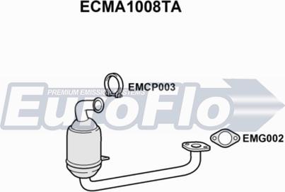 EuroFlo ECMA1008TA - Катализатор www.autospares.lv