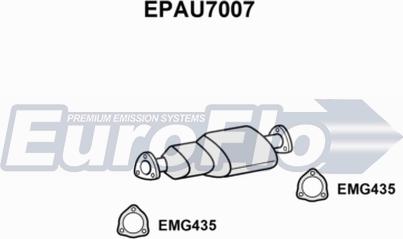 EuroFlo EPAU7007 - Nosēdumu / Daļiņu filtrs, Izplūdes gāzu sistēma autospares.lv