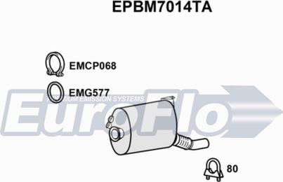 EuroFlo EPBM7014TA - Сажевый / частичный фильтр, система выхлопа ОГ www.autospares.lv