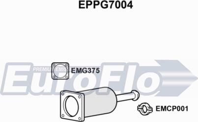 EuroFlo EPPG7004 - Nosēdumu / Daļiņu filtrs, Izplūdes gāzu sistēma autospares.lv