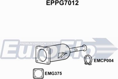 EuroFlo EPPG7012 - Сажевый / частичный фильтр, система выхлопа ОГ www.autospares.lv