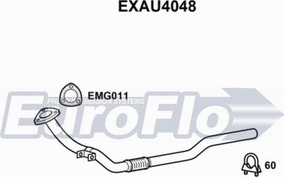 EuroFlo EXAU4048 - Izplūdes caurule www.autospares.lv