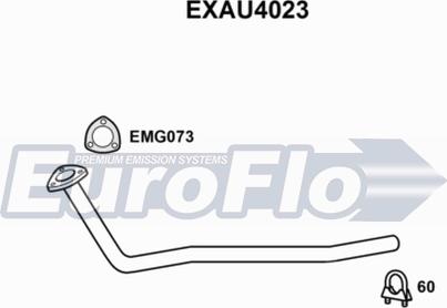 EuroFlo EXAU4023 - Izplūdes caurule www.autospares.lv