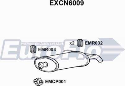 EuroFlo EXCN6009 - Izplūdes gāzu trokšņa slāpētājs (pēdējais) www.autospares.lv