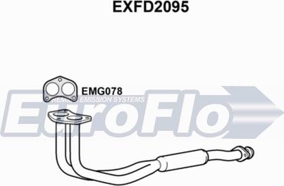 EuroFlo EXFD2095 - Izplūdes caurule www.autospares.lv