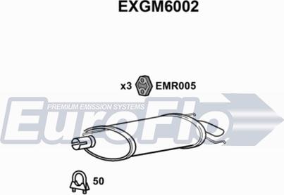 EuroFlo EXGM6002 - Izplūdes gāzu trokšņa slāpētājs (pēdējais) www.autospares.lv