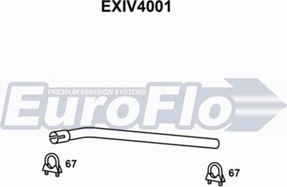 EuroFlo EXIV4001 - Izplūdes caurule www.autospares.lv