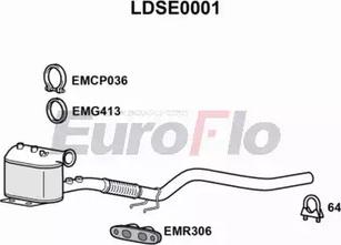 EuroFlo LDSE0001 - Сажевый / частичный фильтр, система выхлопа ОГ www.autospares.lv